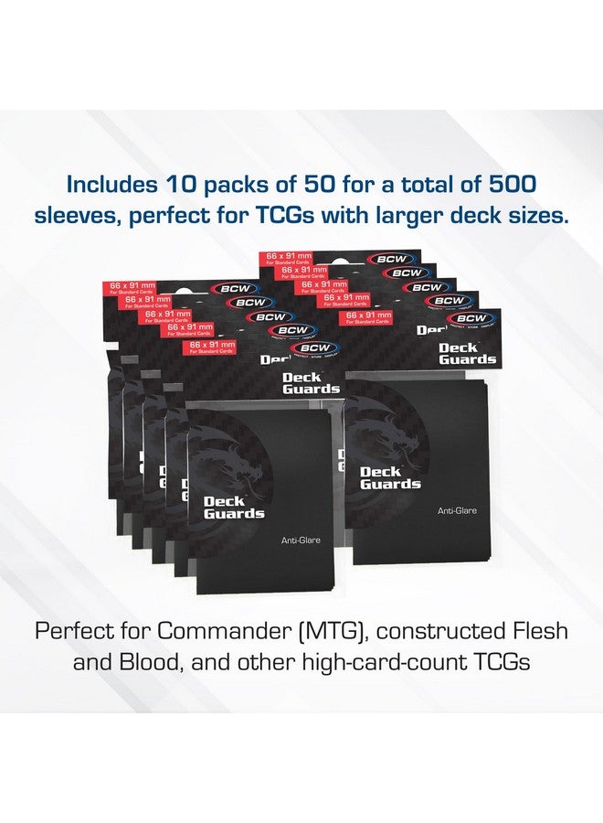 BCW 500 Double Matte Deck Guard Sleeves for Collectible Gaming Cards | Premium Protection | Fits Magic: The Gathering, Pokemon, and More | Ideal for Trading Card Storage - Image 2