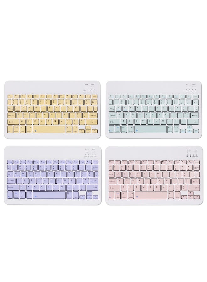 Universal Wireless BT Keyboard Three System Rechargeable Mobilephone Tablet - Image 4
