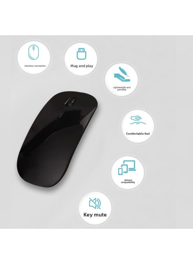 إسكدنيا نماذج انفجارية ماوس ضوئي فائق النحافة 2.4G ماوس لاسلكي لعبة مكتب كمبيوتر منزلي - اللون: مسحوق قولبة بالحقن (مع صندوق) - Image 4