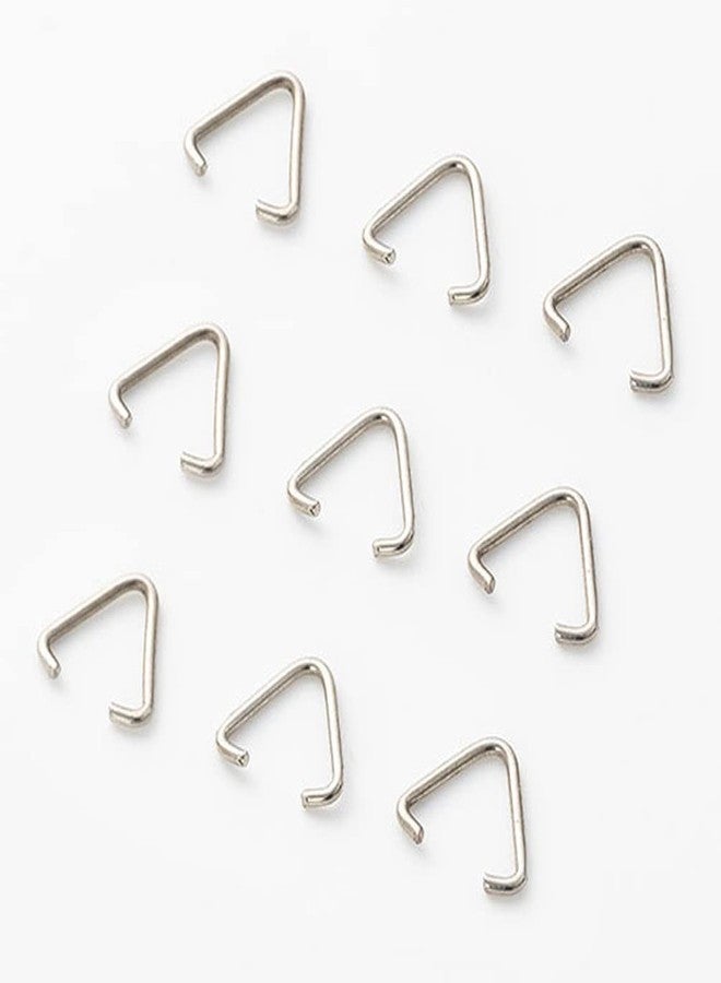 Teensery 100 Pcs Metal Triangle Shaped Open Jump Rings Connectors for DIY Craft Jewelry Keychain Making Findings, Silver - Image 3