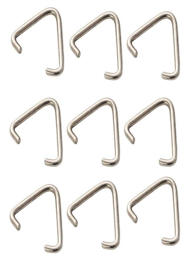 Teensery 100 Pcs Metal Triangle Shaped Open Jump Rings Connectors for DIY Craft Jewelry Keychain Making Findings, Silver - Image 1