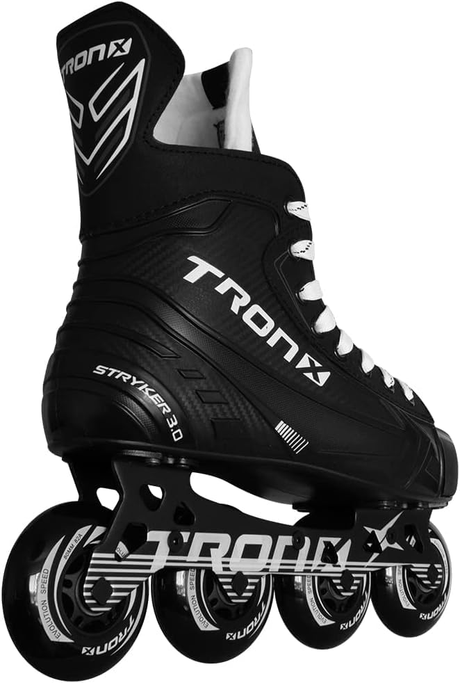 TronX Stryker 3.0 Senior Adult Junior Kids Inline Roller Hockey Skates, New Model (Skate Size 13 (Shoe Size 14-14.5) - Image 2