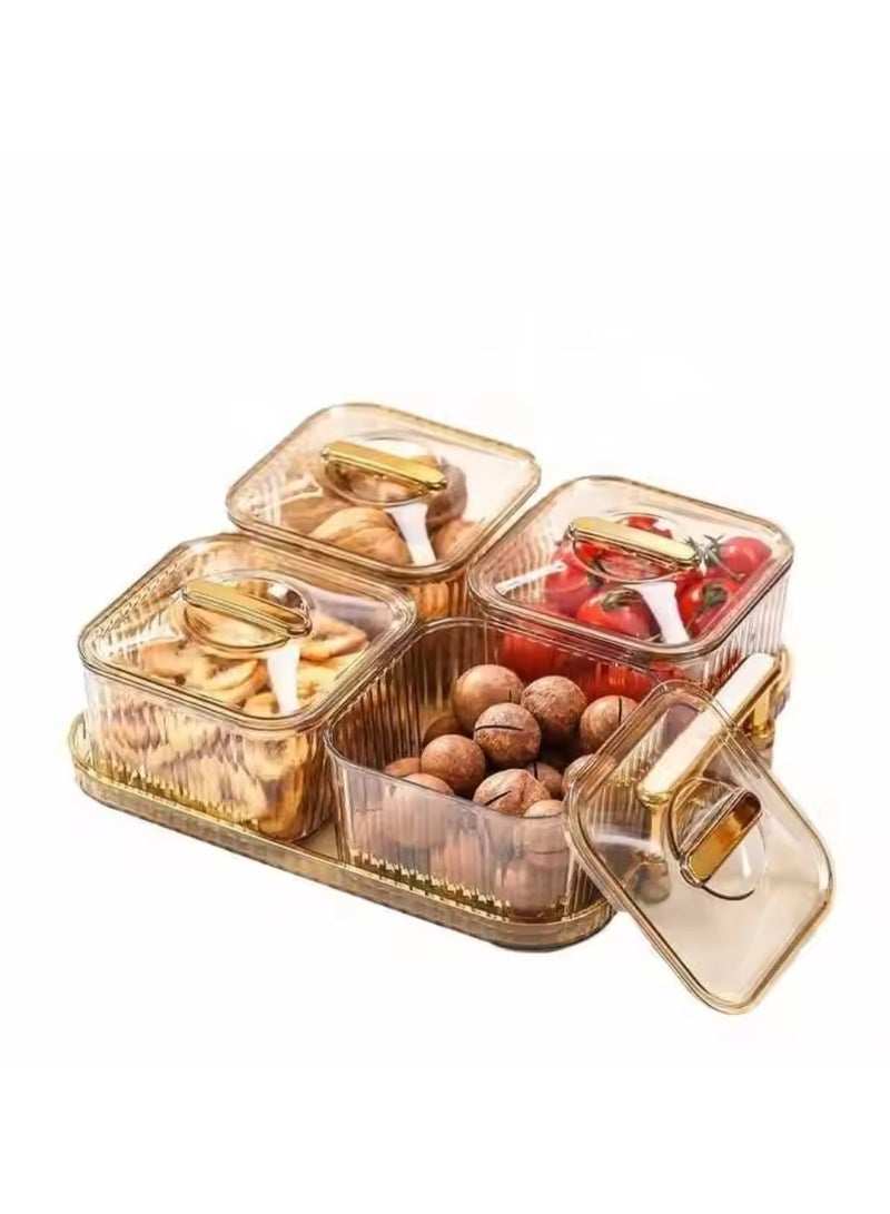4 PCS Nut and Candy Serving Tray Perfect for Entertaining, Celebrations, and Sweet Indulgences Showcase Your Favorite Treats with Style and Elegance  - Image 1
