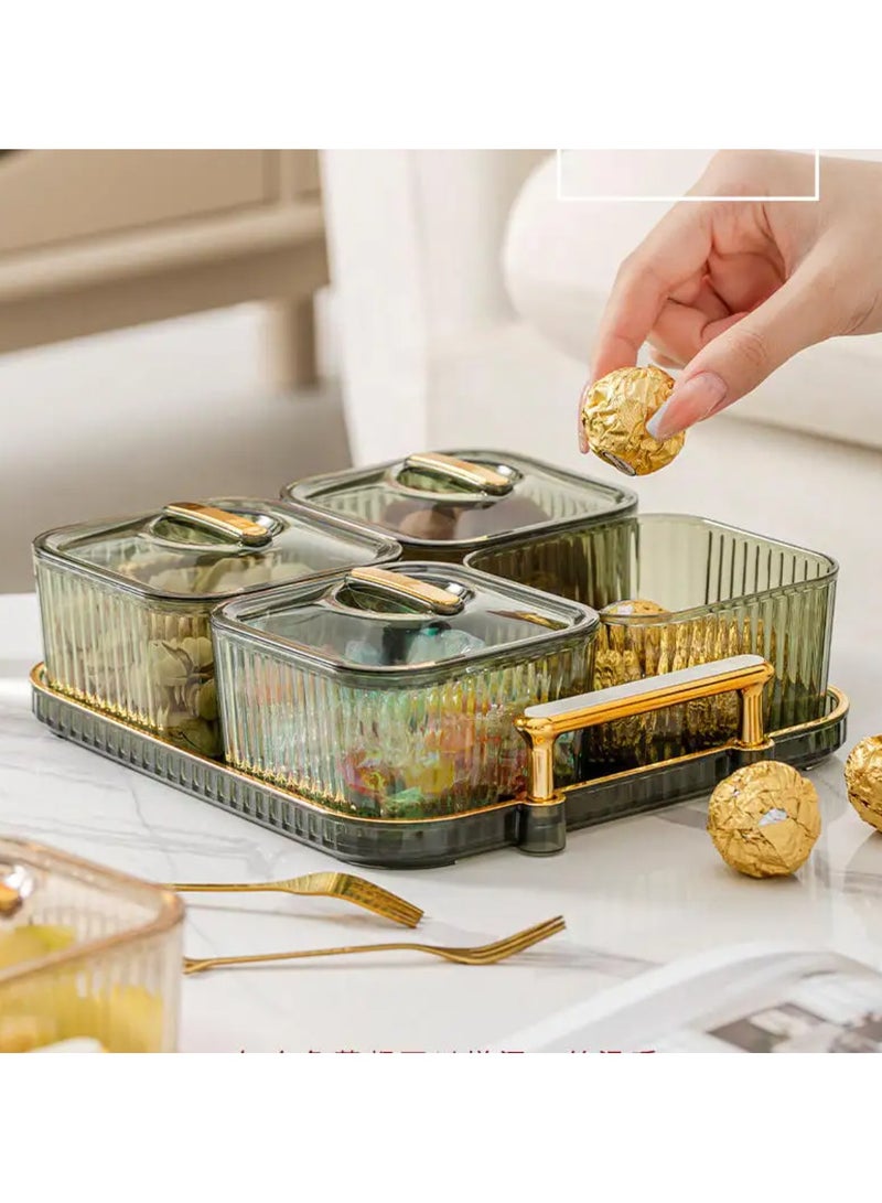 4 PCS Nut and Candy Serving Tray Perfect for Entertaining, Celebrations, and Sweet Indulgences Showcase Your Favorite Treats with Style and Elegance  - Image 2