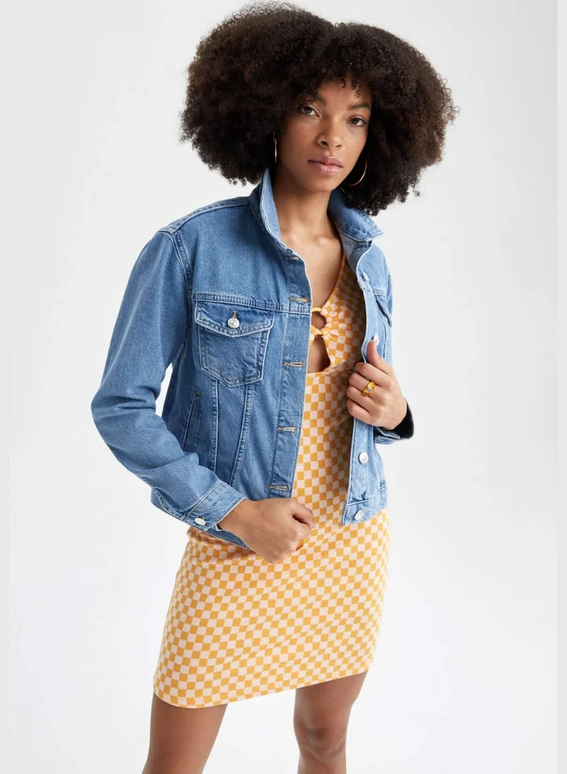 DeFacto Regular Fit Long Sleeve Jean Jacket