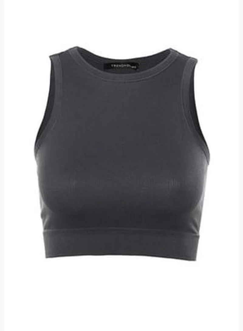 trendyol Indigo Seamless/Seamless Pile Halterneck Sports Bra with Lightweight Support TWOSS21SS0024.
