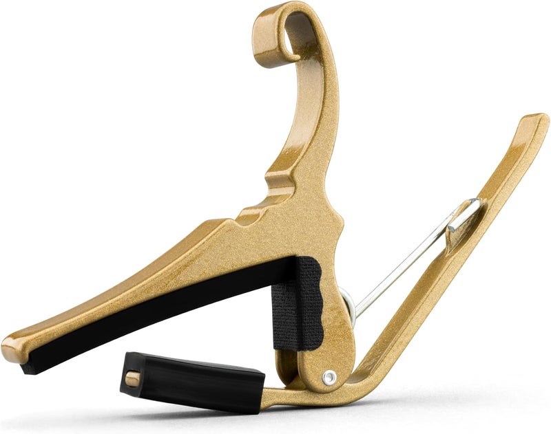Kyser Quick-Change Capo for 6-String Acoustic Guitars - Gold - Image 2