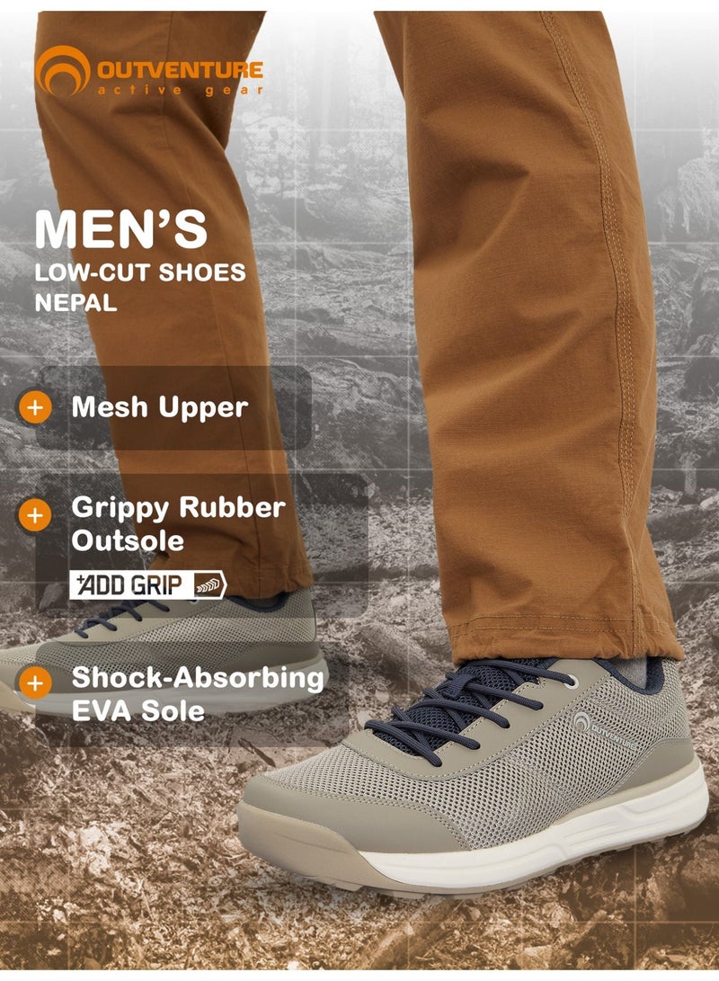 Outventure Men's Sneakers – Beige Lightweight Outdoor Shoes for Men with Breathable Upper, ADD CUSHION Insole and ADD GRIP Sole - Image 2