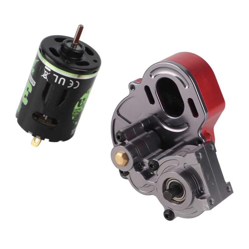 RC Gear Box: Metal Construction - High Purity Copper Winding RC Motor for Axial SCX10 RC Crawler Off-Road Upgrades - Image 2