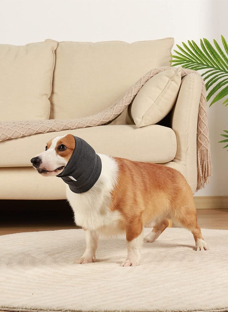 SOLARAE Neck Circumference for Pet Dogs, Noise Protection Earmuffs for Calming Dogs, Cold Resistant Warmth Noise Reduction - Image 2