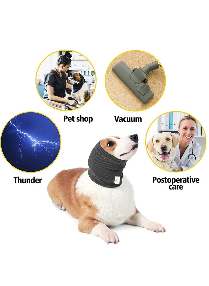 SOLARAE Neck Circumference for Pet Dogs, Noise Protection Earmuffs for Calming Dogs, Cold Resistant Warmth Noise Reduction - Image 3
