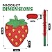 Birchio Strawberry Pinatas Bundle with a Blindfold and a Bat165 x 12 x 35 Inches Perfect for kids Birthday Parties Fruit Theme Parties Decorations - Image 4