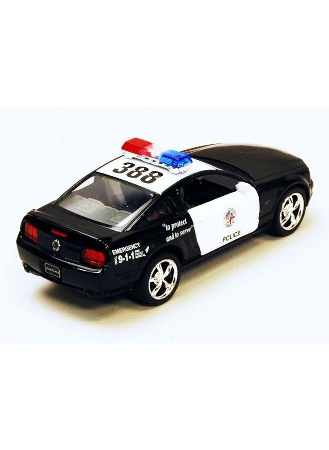 Kinsmart Ford Mustang Gt Police 2006 Black & White 138 Toywonder, Multicolor  - Image 3