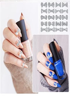 Maitys 40 Pieces 3D Bow Nail Charms Bow Tie Design Nail Art Slices Rhinestone Alloy Bow Nail Art Decals Bow Nail Art Decoration For Women Girls Diy Nail Art 20 Styles  - Image 4