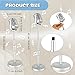 Norcoin 2 Pcs Vintage Microphone Prop Liftable Retro Microphone Prop Model Fake with Stand Plastic Classic Antique Mic Toy for Role Play Party Costume Stage Table Decorations Old Fashioned Silver - Image 4