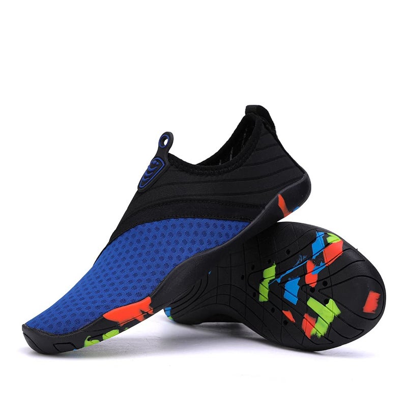 Vsufim Quick-Dry Water Sports Barefoot Shoes Aqua Socks for Swim Beach Pool Surf Yoga for Women Men (6 Women/5 Men) - Image 2
