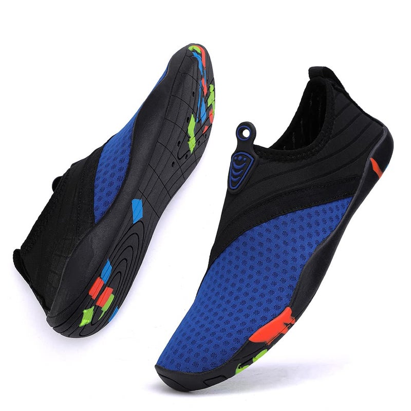 Vsufim Quick-Dry Water Sports Barefoot Shoes Aqua Socks for Swim Beach Pool Surf Yoga for Women Men (6 Women/5 Men) - Image 4
