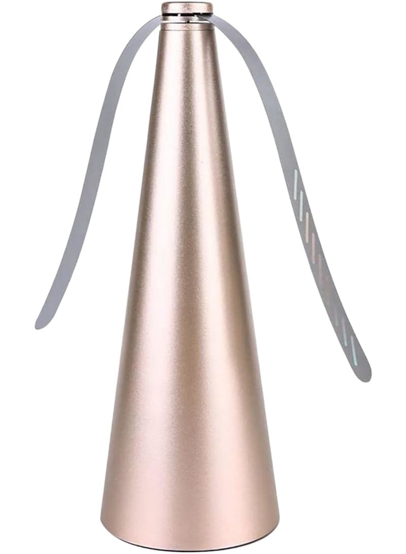 Tables Fly Repellent for Outdoor Bug Multi-Functional Battery Automatic Fly Repellent Fan Gold 8.2X8.2X24CM (Pack Of -1)