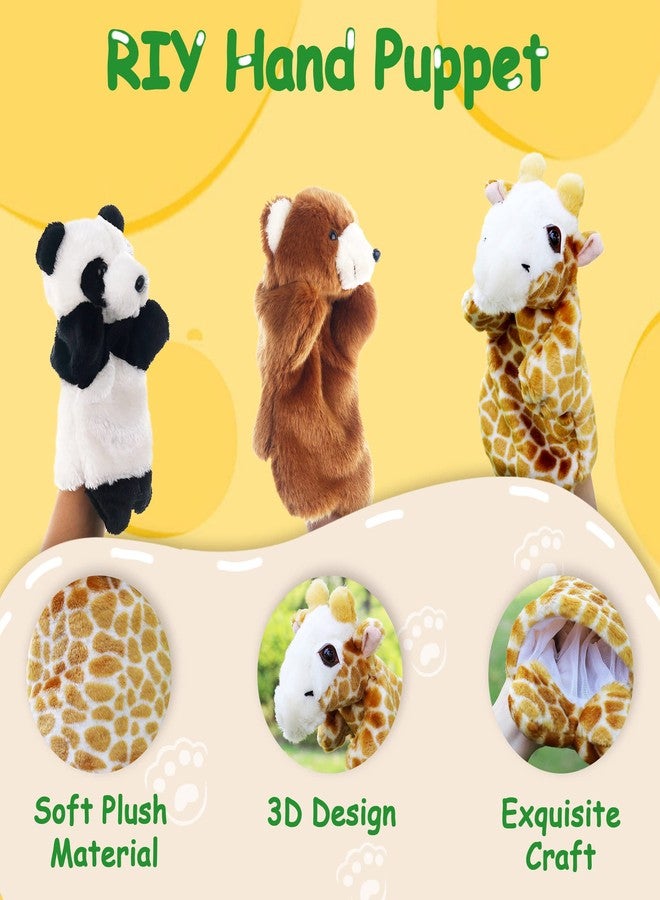 RIY Hand Puppet - Zoo Friends Animals Educational Puppets Bear - Image 5
