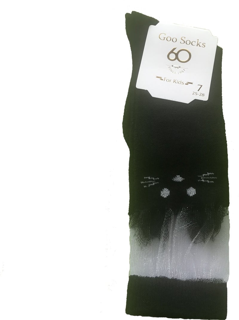 Goo Socks 12 Pairs Black Color Knee High Kids Socks 