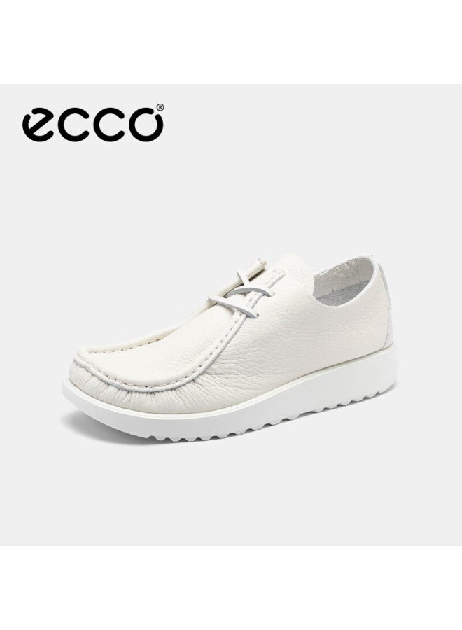 Ecco Uni Soft Sole Comfortable Breathable Casual Leather Shoes Joke Series 552504 White Size 37