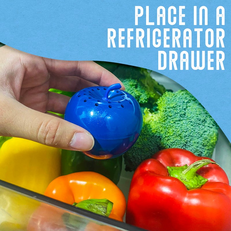 BluApple One Year Refill Kit Includes 8 Packets for 2 Bluapples with Carbon - for 1 Full Year to Keep Produce Fresh Longer and Help Absorb Unwanted Odors - Image 4