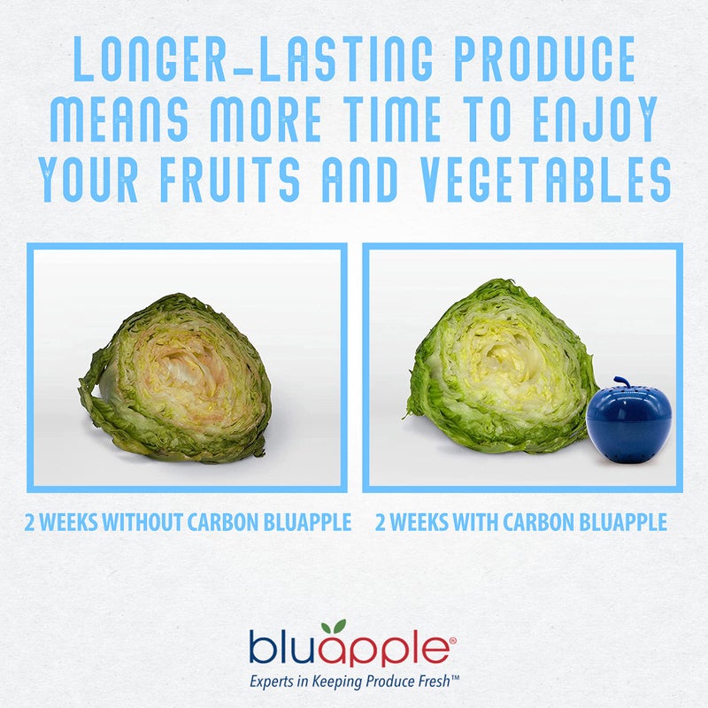 BluApple One Year Refill Kit Includes 8 Packets for 2 Bluapples with Carbon - for 1 Full Year to Keep Produce Fresh Longer and Help Absorb Unwanted Odors - Image 3
