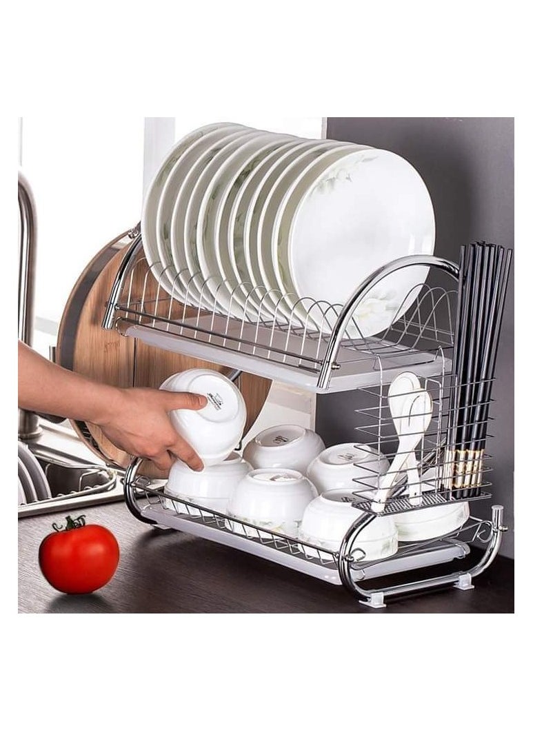 Generic - 2-layer stainless steel plate, anti-rust, 40 cm - Image 1