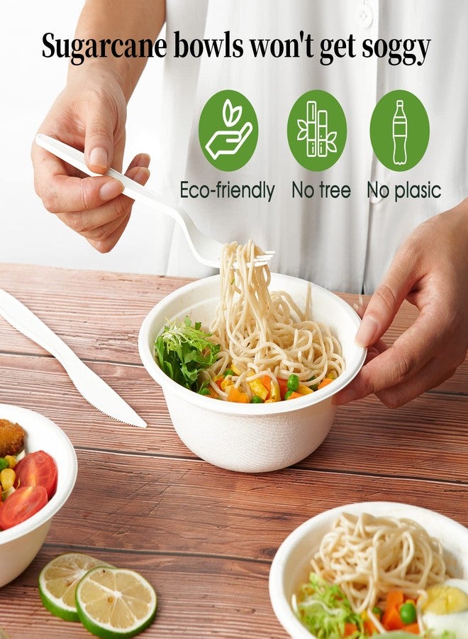 ECOLipak أكواب ورقية ECOLipak 150 حزمة 12 أونصة قابلة للتصرف، قوية، قابلة للتحلل، مصنوعة من بقايا قصب السكر الطبيعية، مناسبة للسلطة، الحلوى، الحليب، الحبوب - Image 5