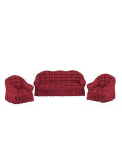 EVORY HOME Turkey Sofa Cover 4-Pieces Set of 7-Seater (3+2+1+1) Super Stretchable Anti-Wrinkle Slip Resistant Furniture Protector  - Image 2