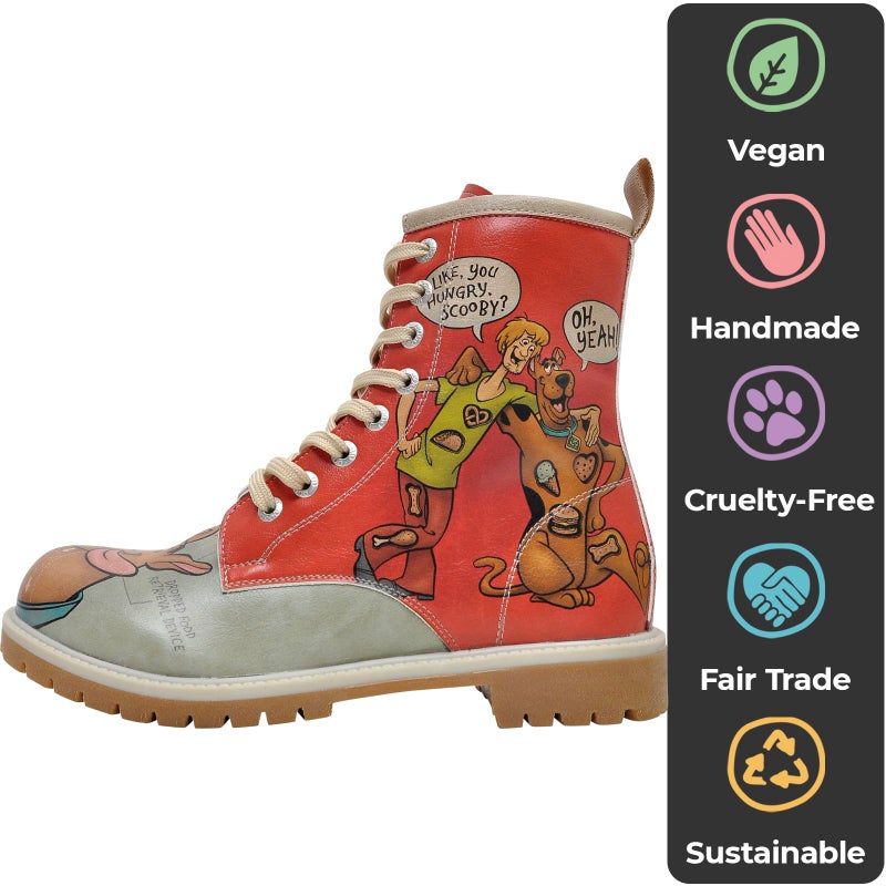 DOGO Long Boots for Women â€“ Vegan Leather and Unique Design Womens Winter Boots, Comfortable and Stylish Womens Boot, Scooby Doo, Size 9 - Image 4