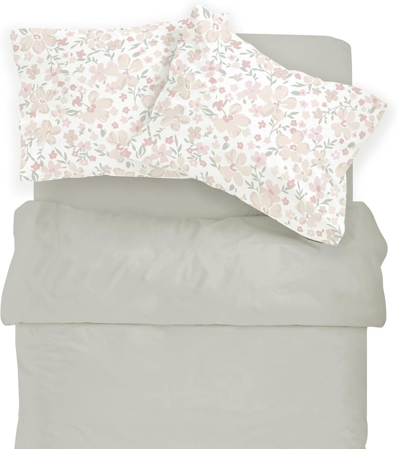 MakeMake Organics Organic Toddler Pillowcase (Set of 2) GOTS Certified Organic Cotton Pillowcase - Ultra Soft Breathable Fits 13x18 Girls Neutral Unisex Flowers (14"x19", Blossom) - Image 5
