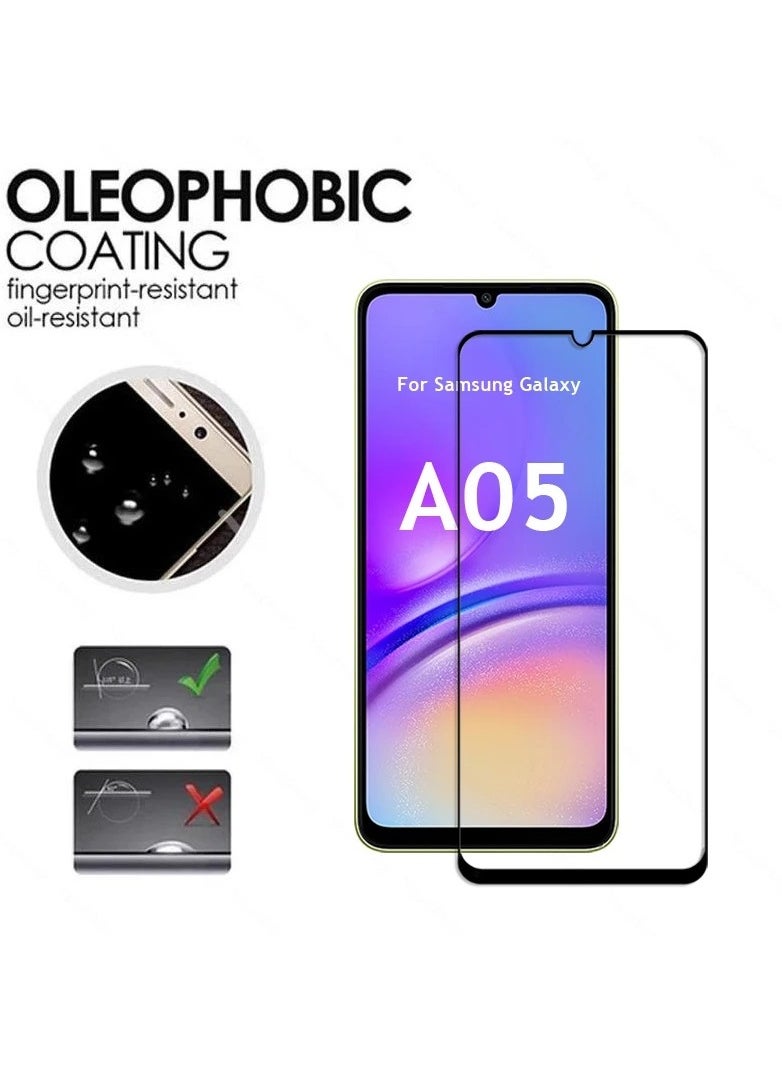 Screen Glass for Samsung Galaxy A05s / Samsung Galaxy A05 Tempered Glass Screen Protector Anti Fingerprint Scratch Resistance for Samsung Galaxy A05 / A05s