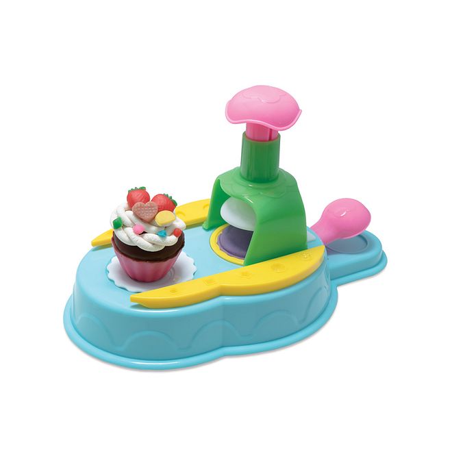 Simba Dough Cupcake Set, Non-Toxic Clay, Improves Motor Skills & Creativity, Ages 3 , 200g with 20 Accessories - Image 1