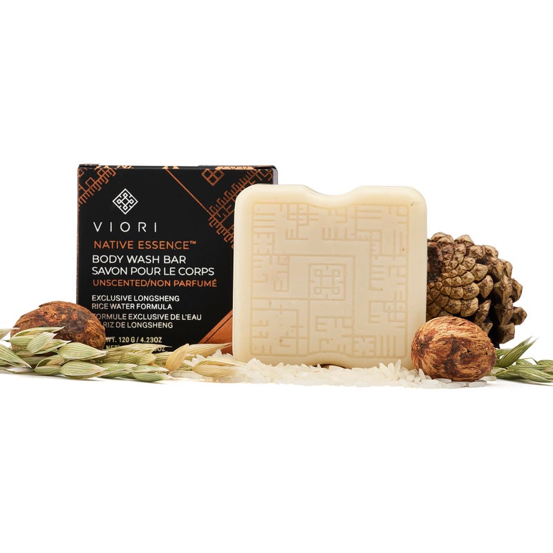 Viori Native Essence Body Wash Bar -120 Gram Unscented - Body Soap Bar with Handcrafted Longsheng Rice Water & Natural Ingredients - Sulfate-free, Paraben-free, Cruelty-free, 100% Vegan, Zero-Waste - Image 1