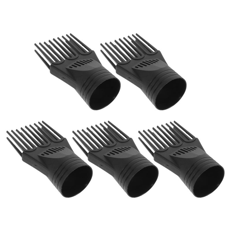 5 Pcs Hair Dryer Comb Nozzle Attachment Set Detangling Straightening Fine Curly Hair - Image 2