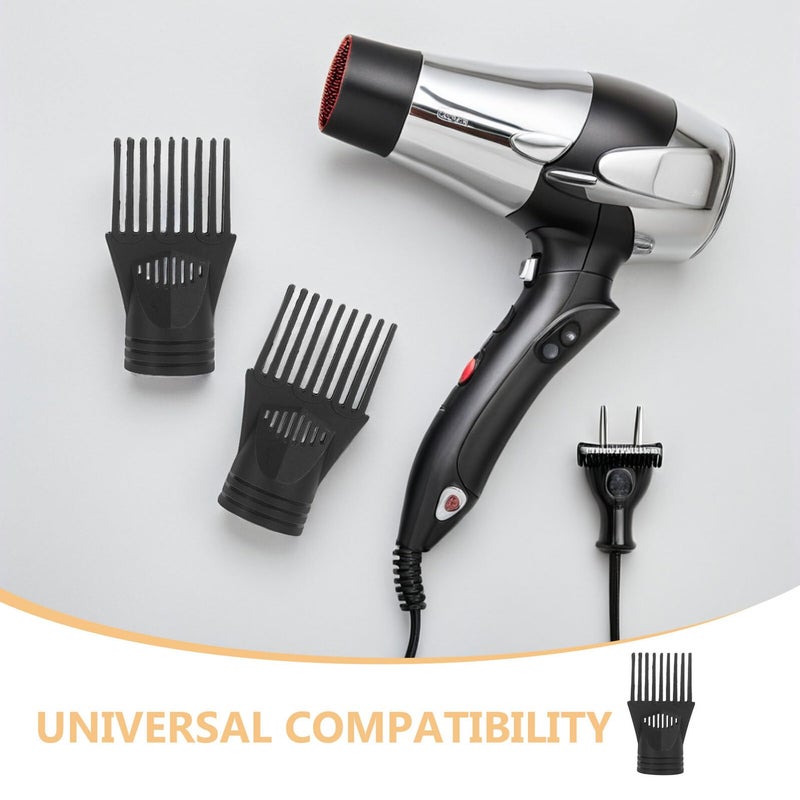 5 Pcs Hair Dryer Comb Nozzle Attachment Set Detangling Straightening Fine Curly Hair - Image 4