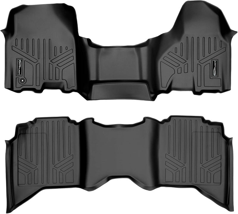 MAX LINER Floor Mats 2 Row Set Black for 2009-2012 Dodge Ram 1500 Crew Cab / 2010-2012 Ram 2500/3500 Crew Cab - Image 1