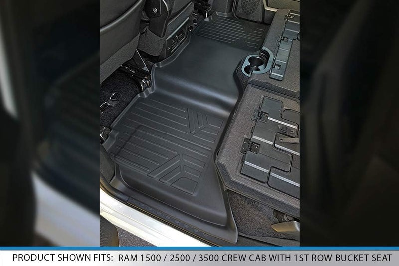 MAX LINER Floor Mats 2 Row Set Black for 2009-2012 Dodge Ram 1500 Crew Cab / 2010-2012 Ram 2500/3500 Crew Cab - Image 4