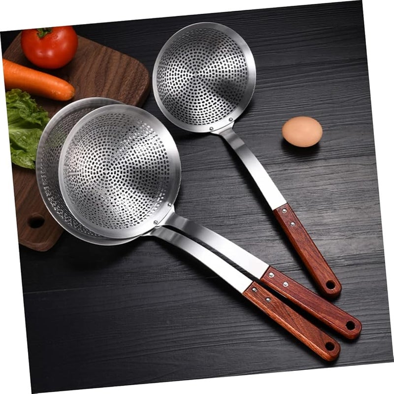 Stainless Steel Mesh Skimmer Ladle Strainer Spoon For Hot Pot Soup Vegetables Meat - Image 4