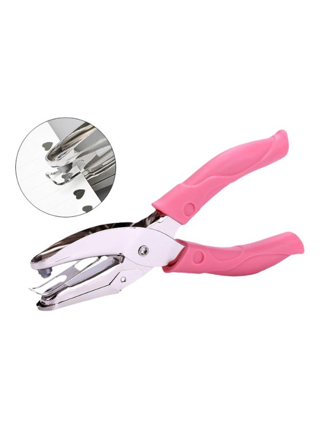 Handheld Hole Paper Punch with Soft Grip Handles Love Heart Hole Punch for Labels and Greeting Cards - Image 5