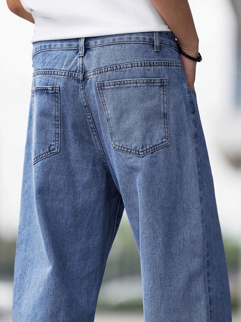 KOTTY Men's Vintage Wash with a Modern Twist Faded Jeans(Blue,32) - Image 4