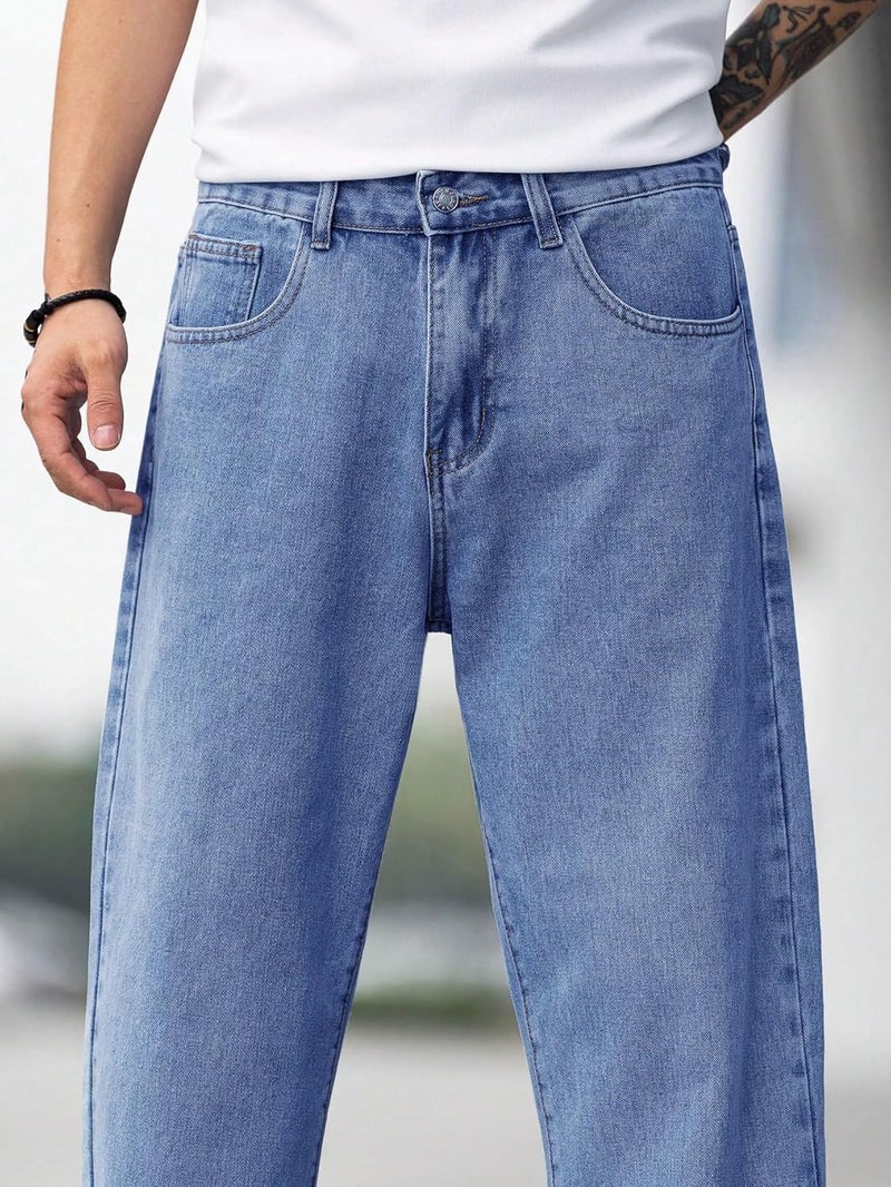 KOTTY Men's Vintage Wash with a Modern Twist Faded Jeans(Blue,32) - Image 5