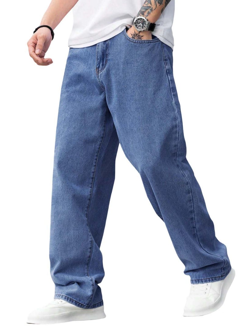 KOTTY Men's Vintage Wash with a Modern Twist Faded Jeans(Blue,32) - Image 1