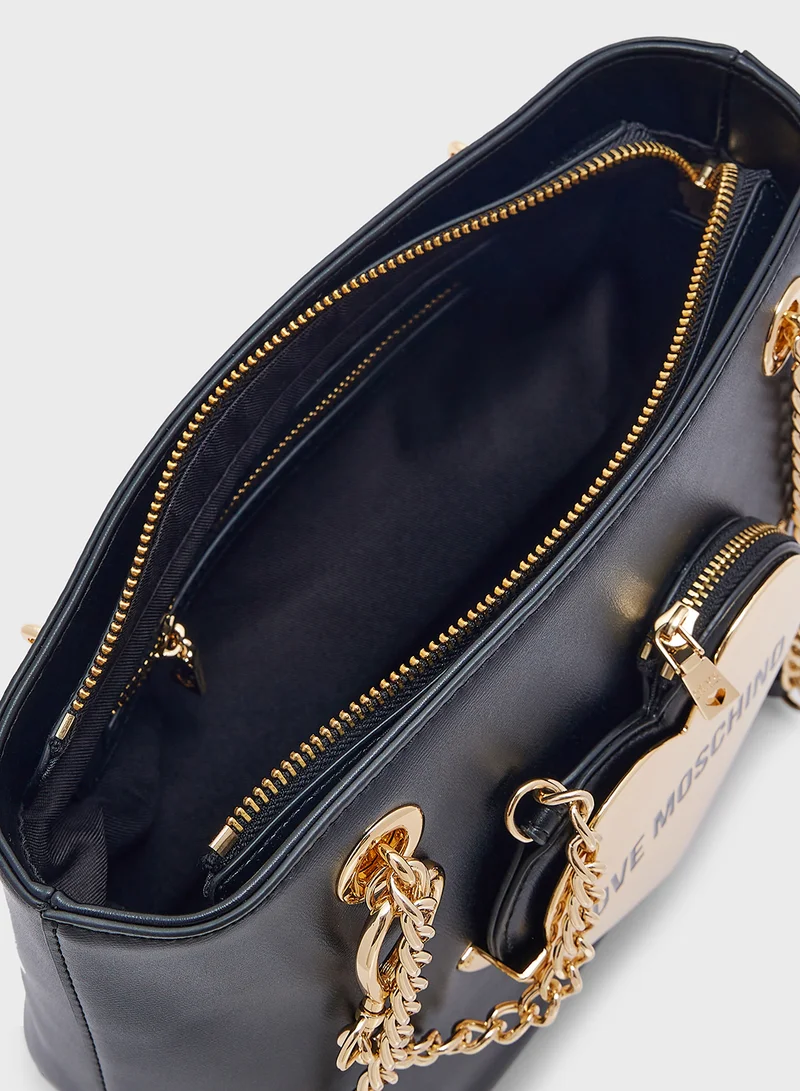 لوف موسكينو BLACK PU BLACK PU