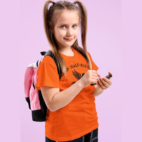shop4ever Camp Half Blood Youth's T-Shirt Demigod Child's Tee Medium Orange 0 - Image 4