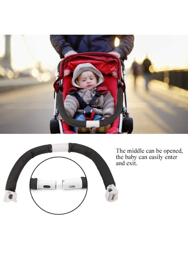 Estink - Baby Stroller Handle Adjustable Generic Baby Stroller Handle Baby Stroller Protective Handlebar Adjustable Trolley Bumper Grip Handle Bar Safe Armrest Bumper Bar For Baby Stroller - Image 1