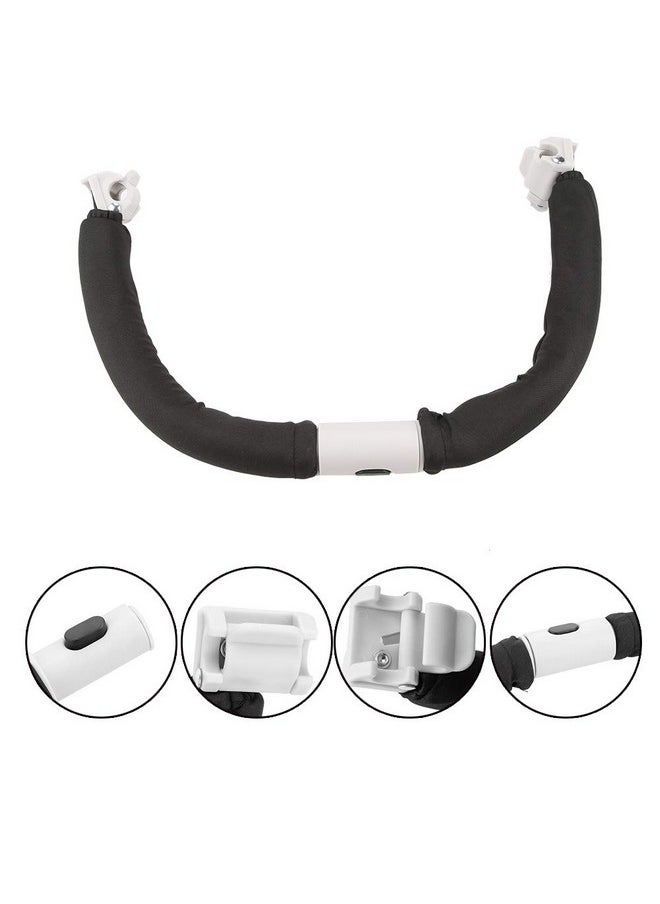 Estink - Baby Stroller Handle Adjustable Generic Baby Stroller Handle Baby Stroller Protective Handlebar Adjustable Trolley Bumper Grip Handle Bar Safe Armrest Bumper Bar For Baby Stroller - Image 1
