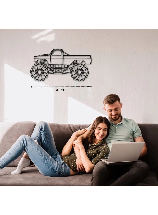Metal Wall Decor with Car Motif – Mega Truck - Image 3
