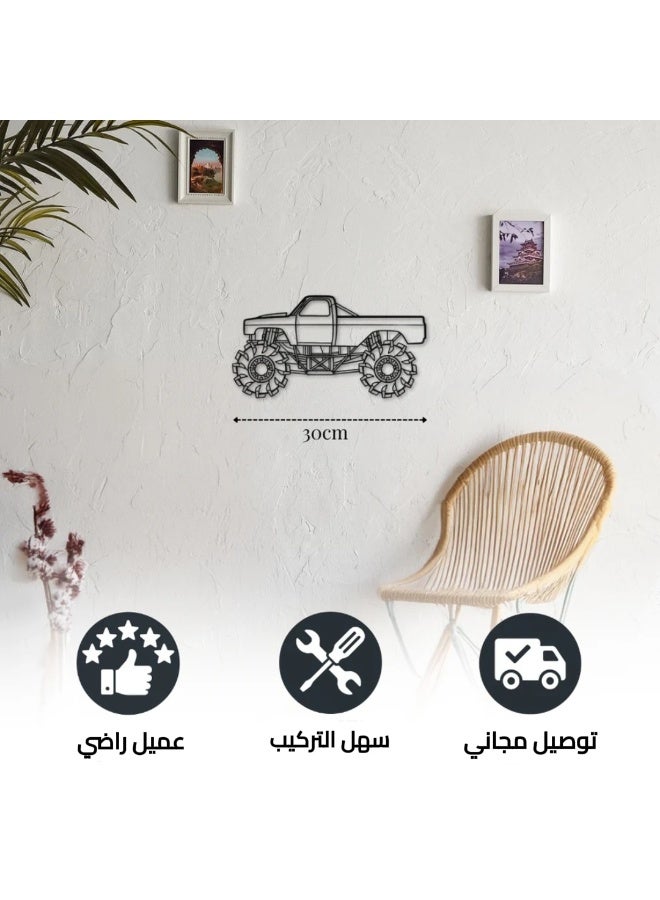 Metal Wall Decor with Car Motif – Mega Truck - Image 1